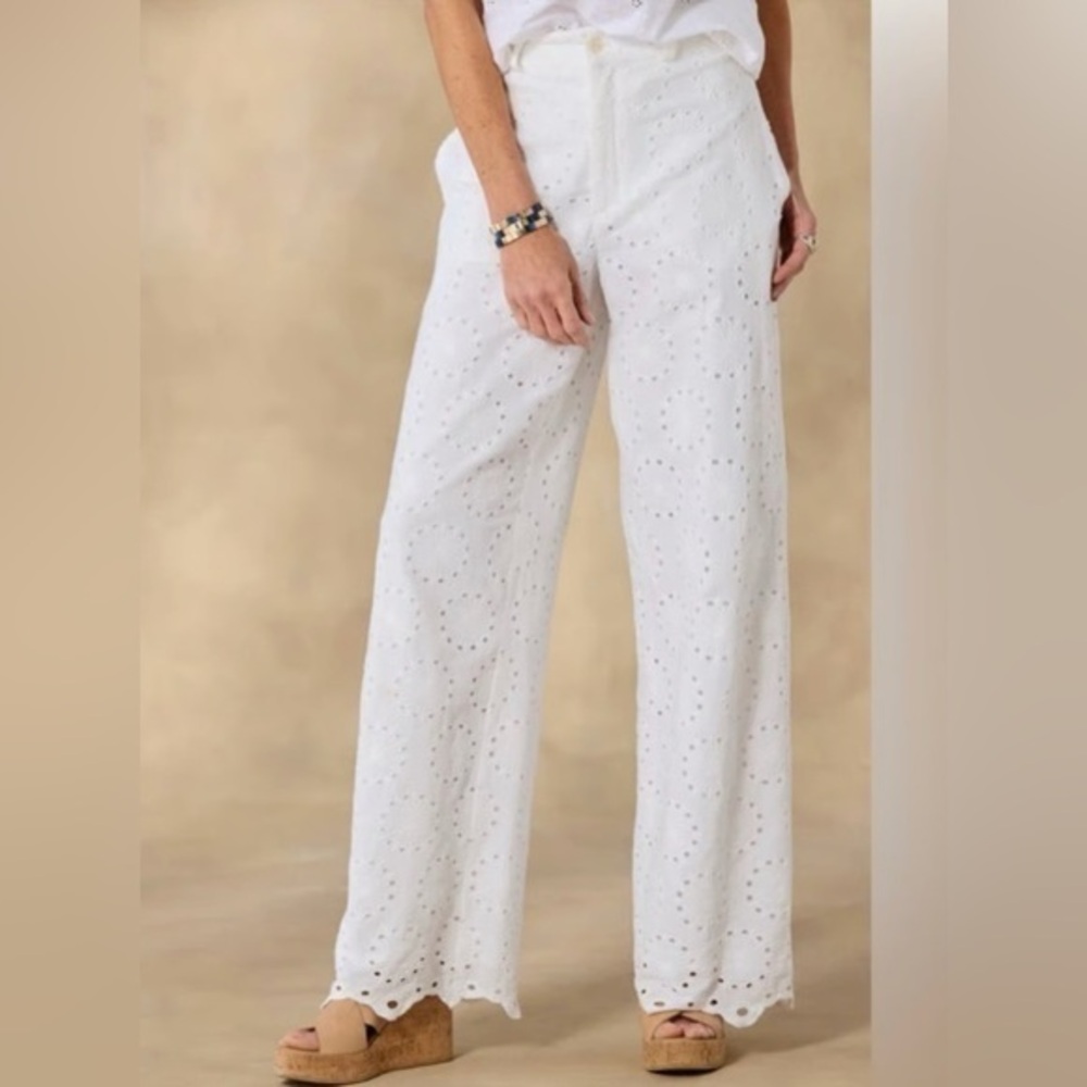 Sundance Beachy Beauty Embroidered Pants 4